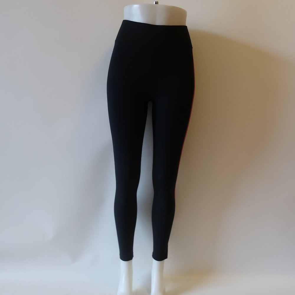 ALL ACCESS BLACK/RED LEGGINGS SZ S/P*